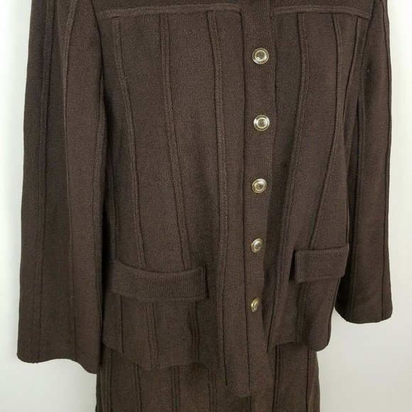 St. John Suit Size 10 & Skirt Size 14 - Picture 3 of 8